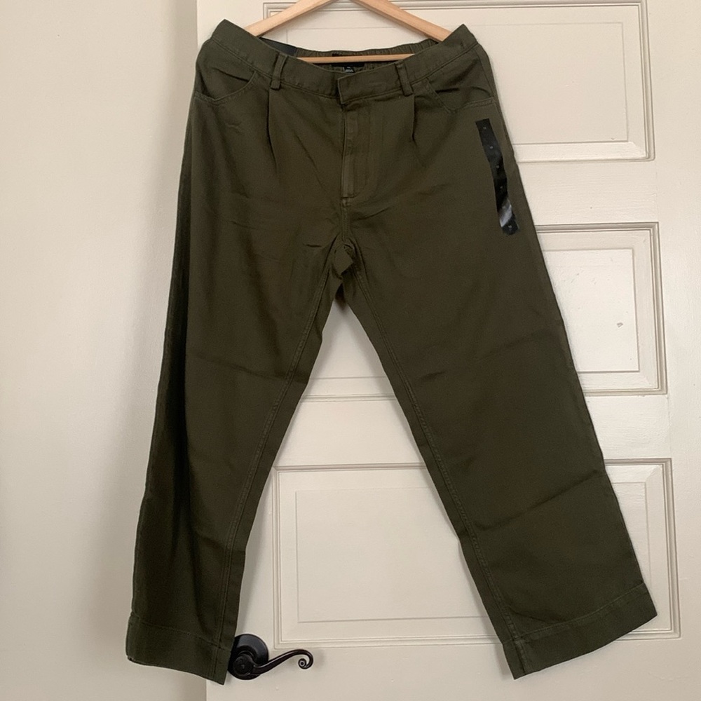 NWT Twill Wide Leg Pants - Banana Republic